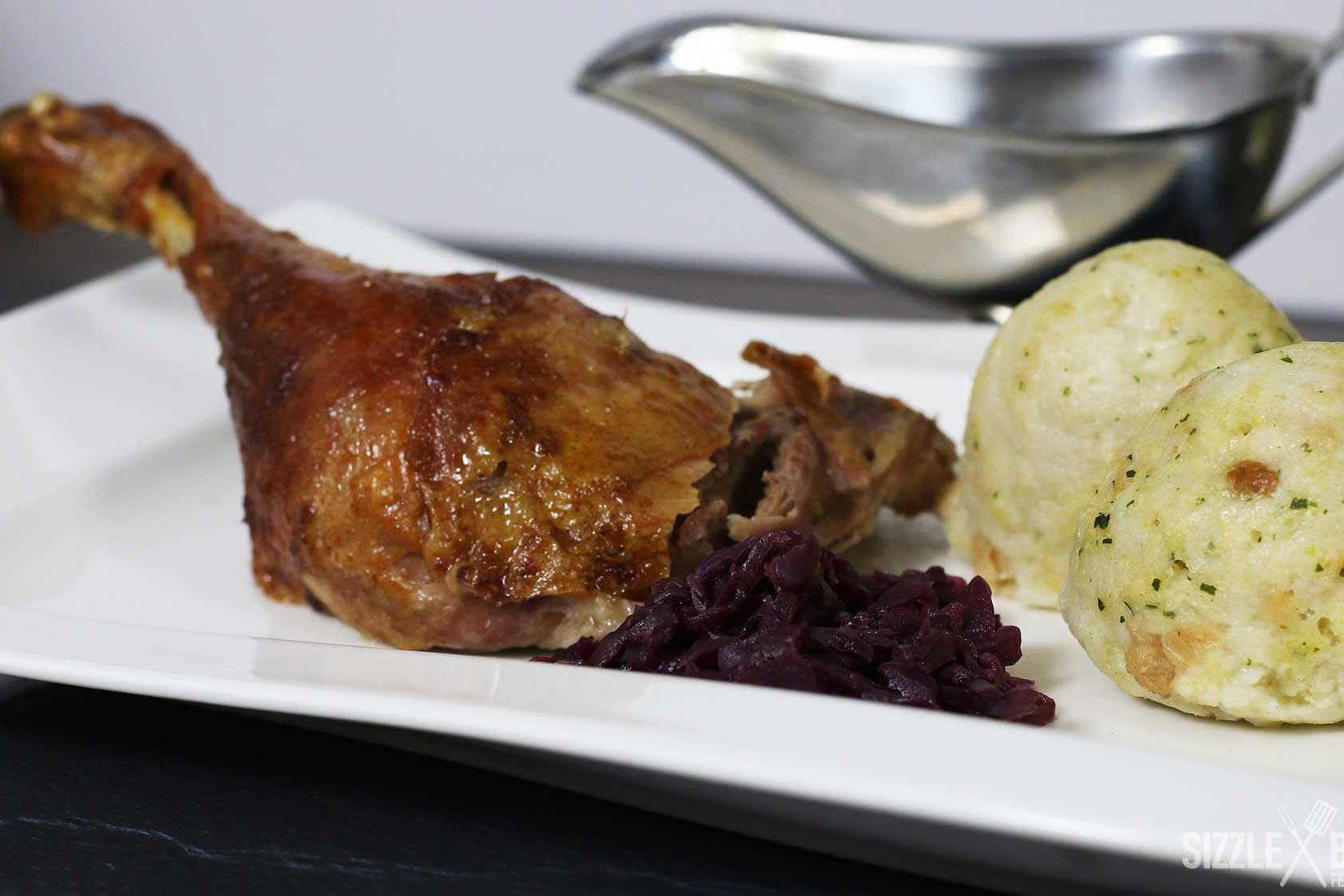 Gegrillte Ente mit Orangensauce