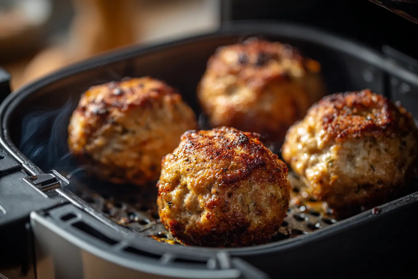 Frikadellen aus der HeiĂźluftfritteuse
