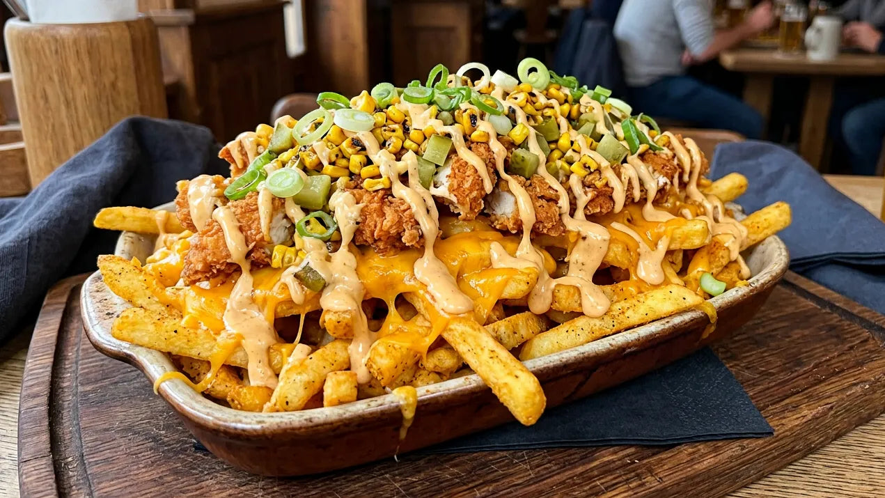 Crispy Chicken Loaded Fries