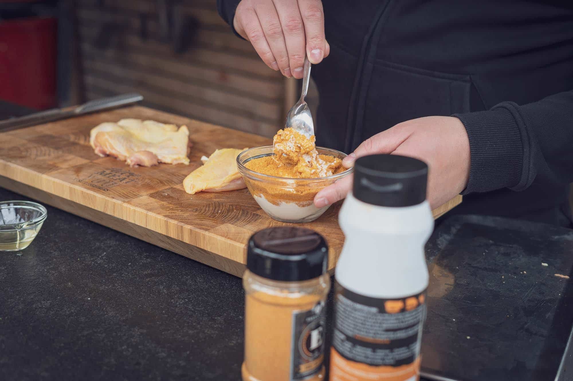 Hähnchen Marinade mit Joghurt
