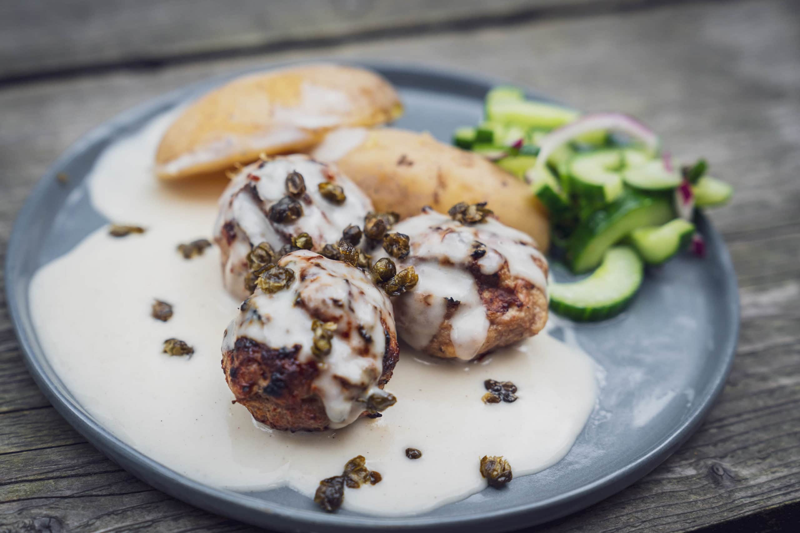 Königsberger Klopse mit Sardellen und Kapern