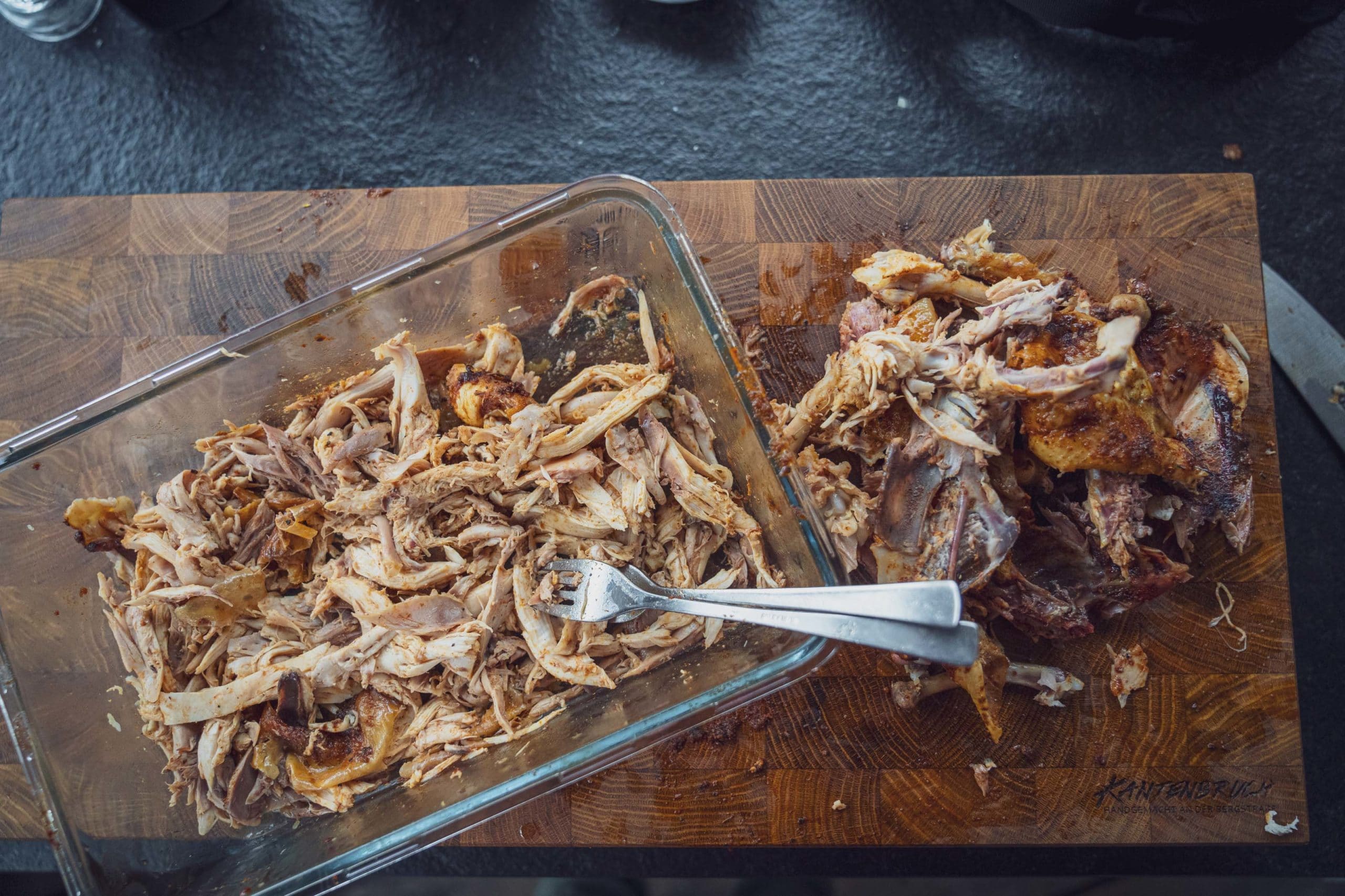 Pulled Chicken Rezept vom Grill