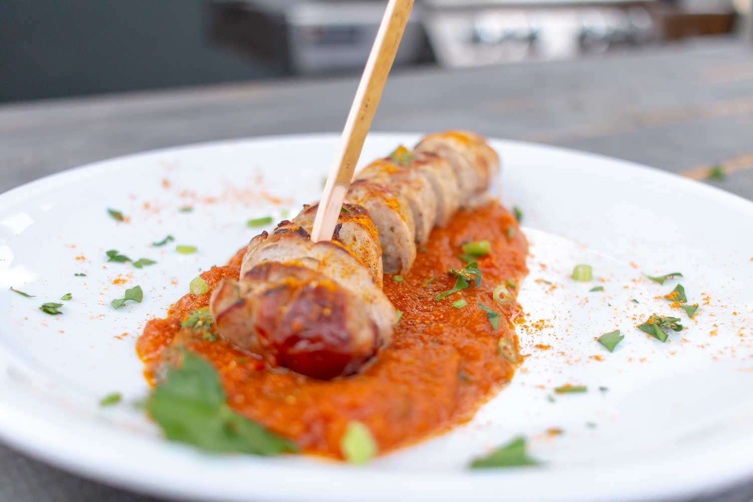 Fruchtiger Currysauce mit Bratcurry