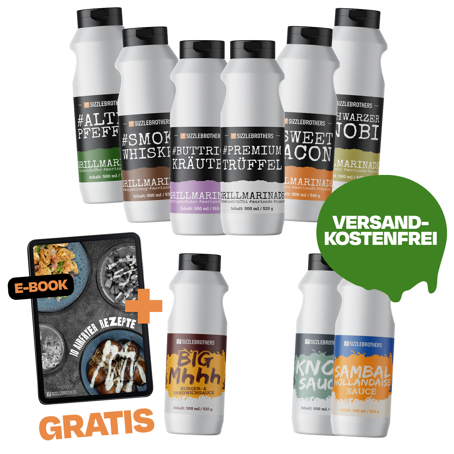 SizzleBrothers Airfryer-Bundle L