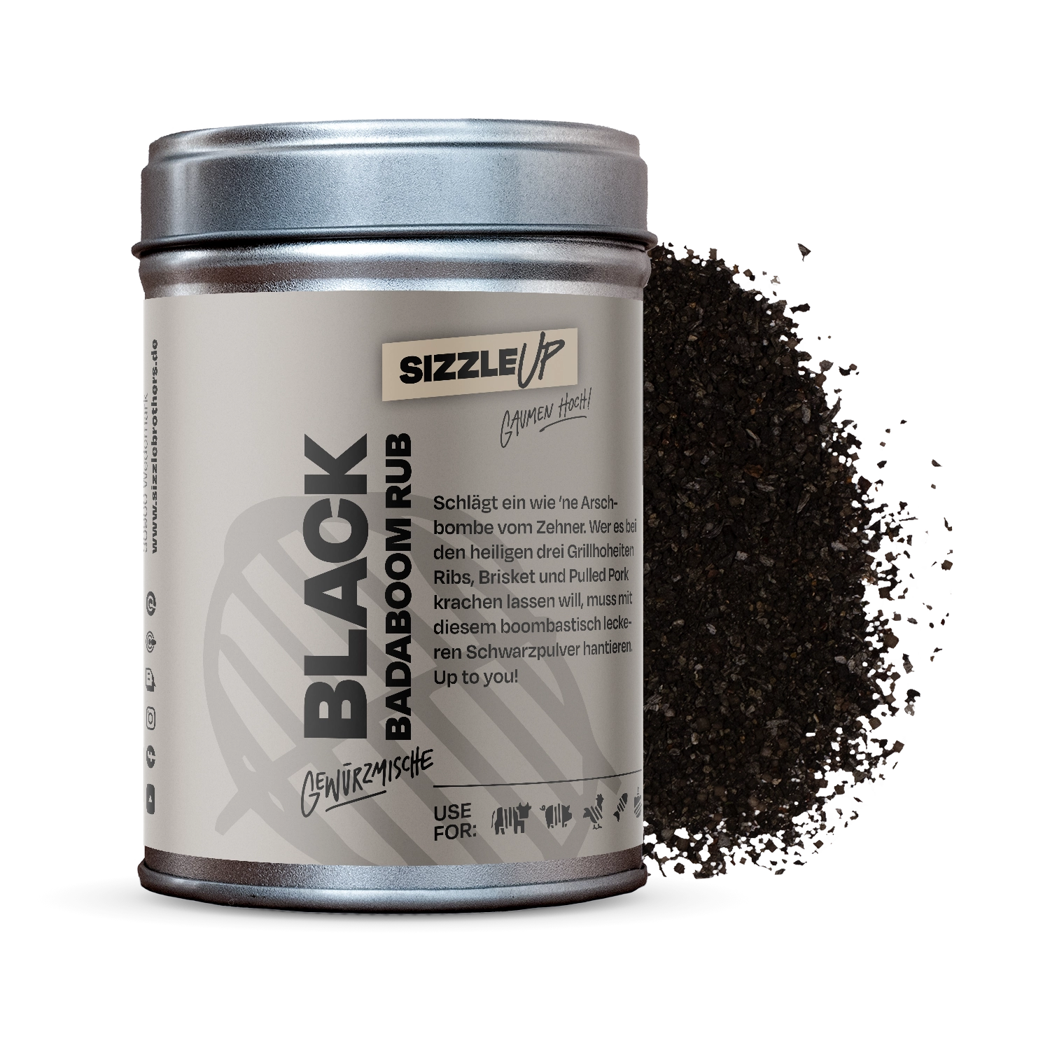 Black Badaboom Rub Gewürz SizzleBrothers