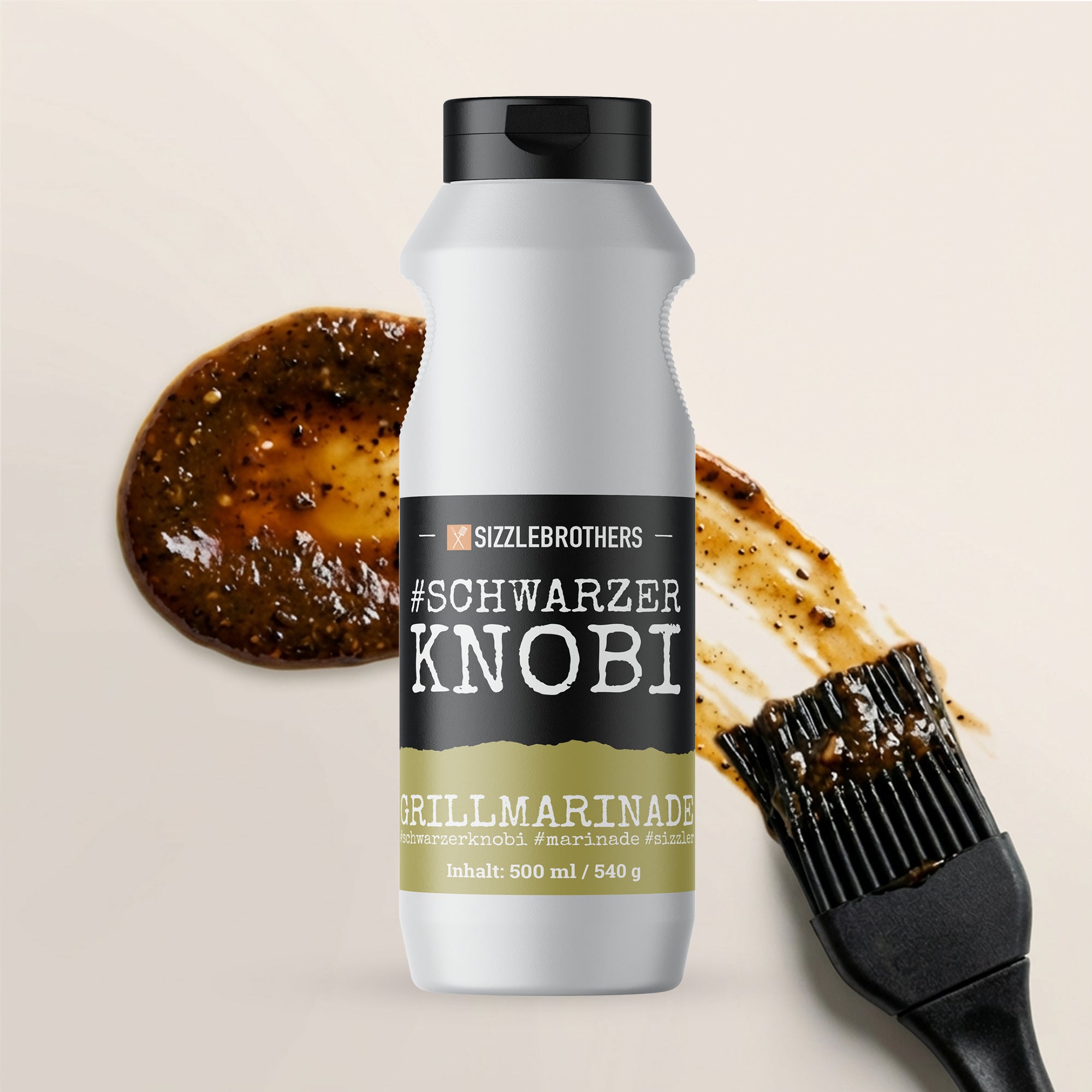 Schwarzer Knobi Marinade SizzleBrothers 500 ml