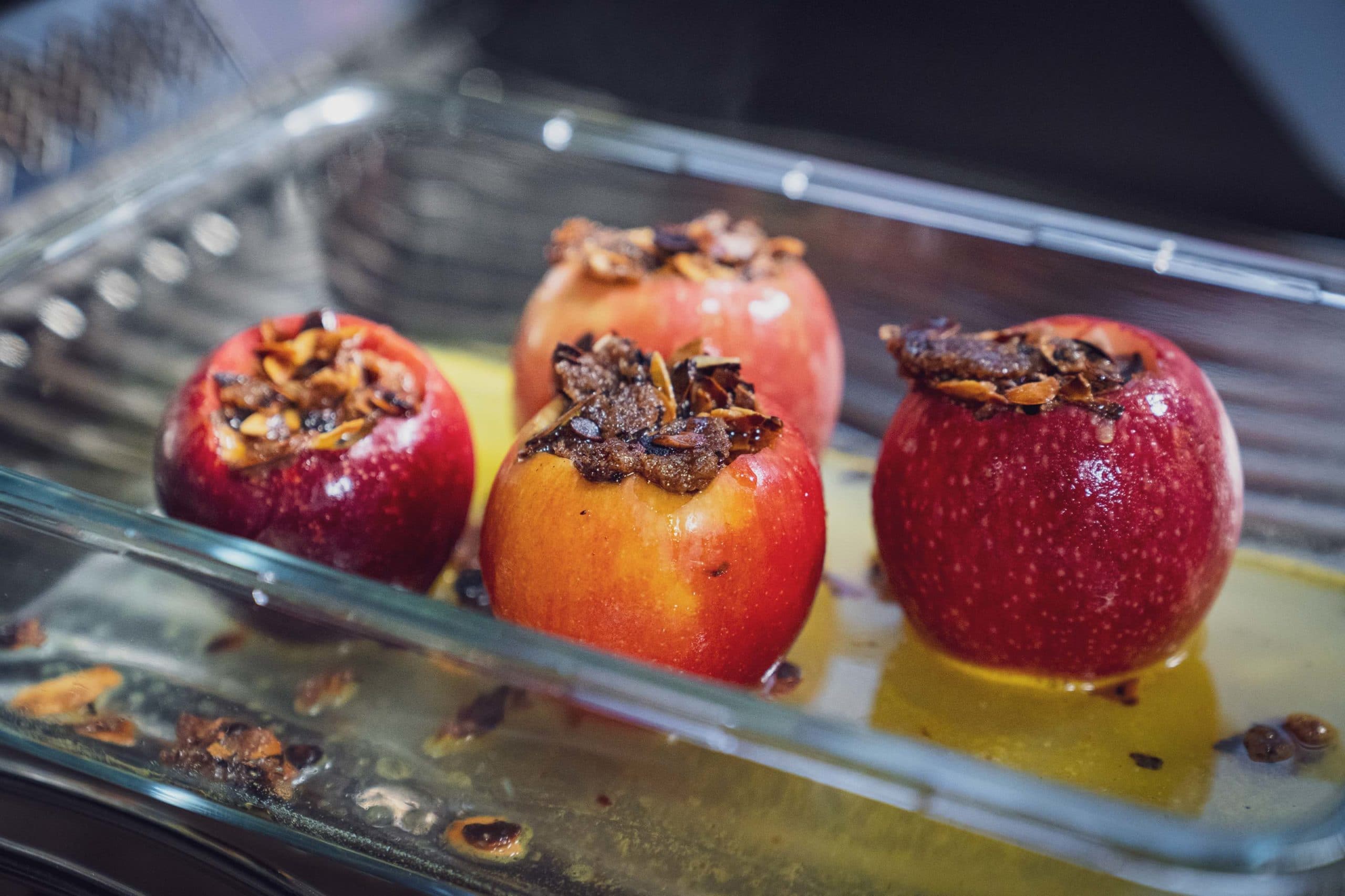 Äpfel 30 Minuten lang backen