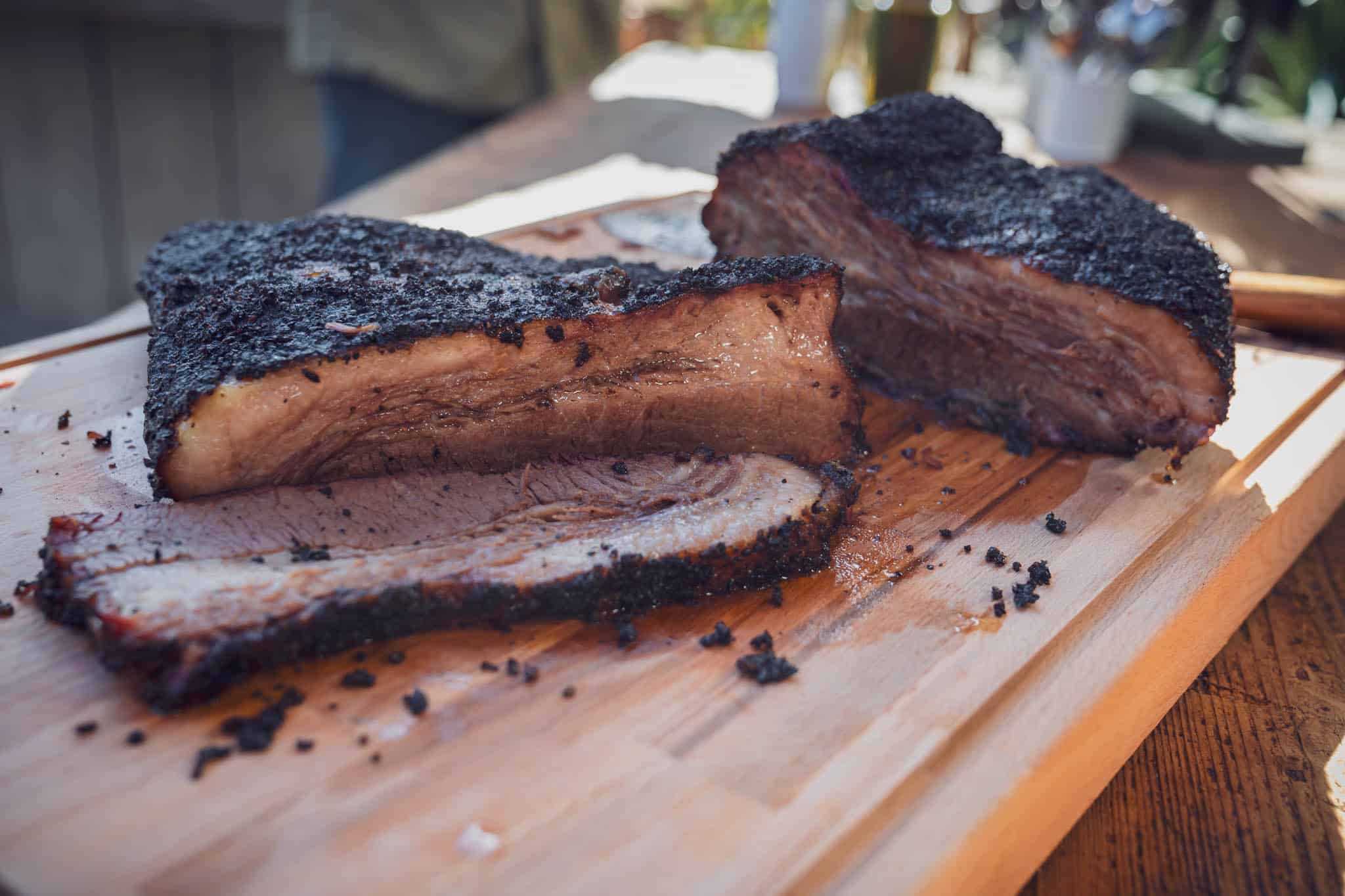 Der saftige Anschnitt des Briskets