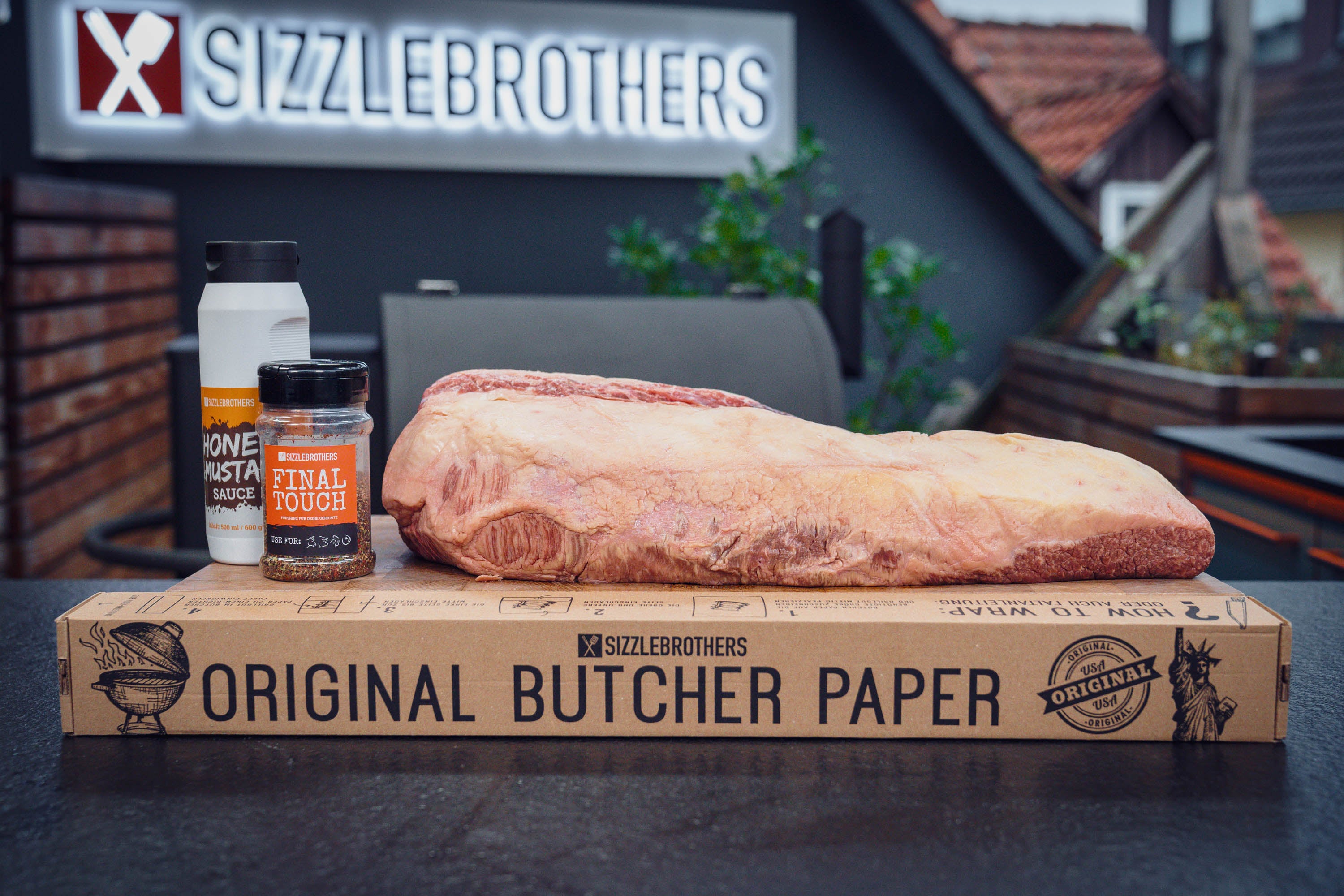 Zutaten für das Beef Brisket Texas Style