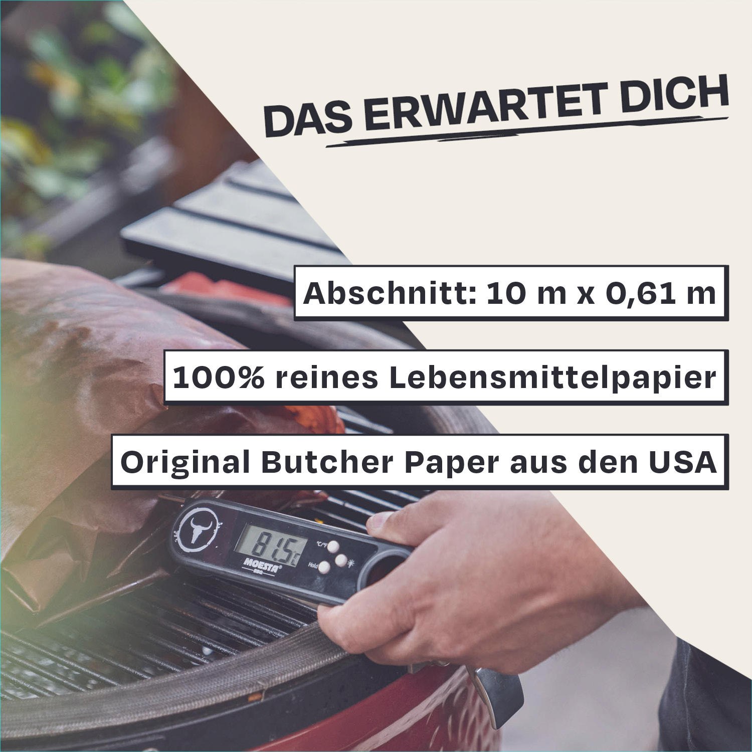 Vorteile Original Butcher Paper USA Pink fĂĽr BBQ & Grill