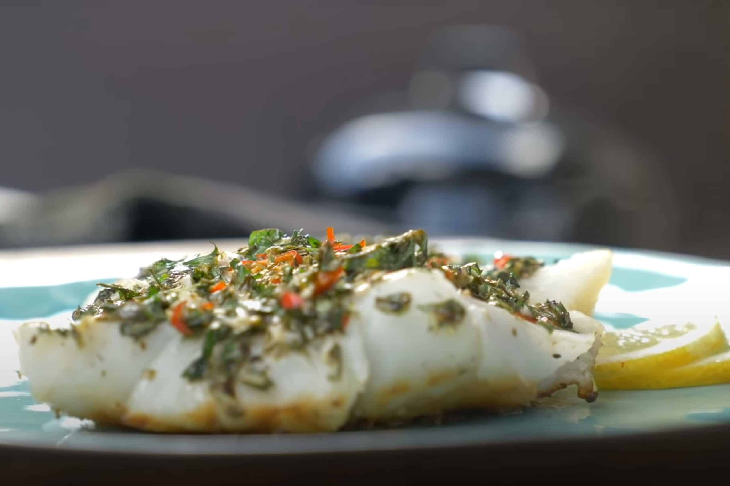 Pollack mit Kräuterkruste