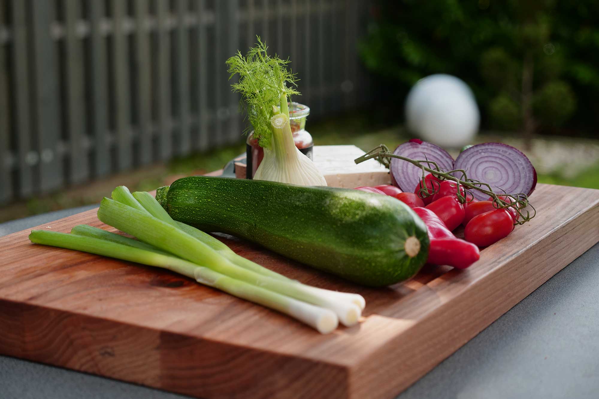 Alle Zutaten für das bunte Grillgemüse