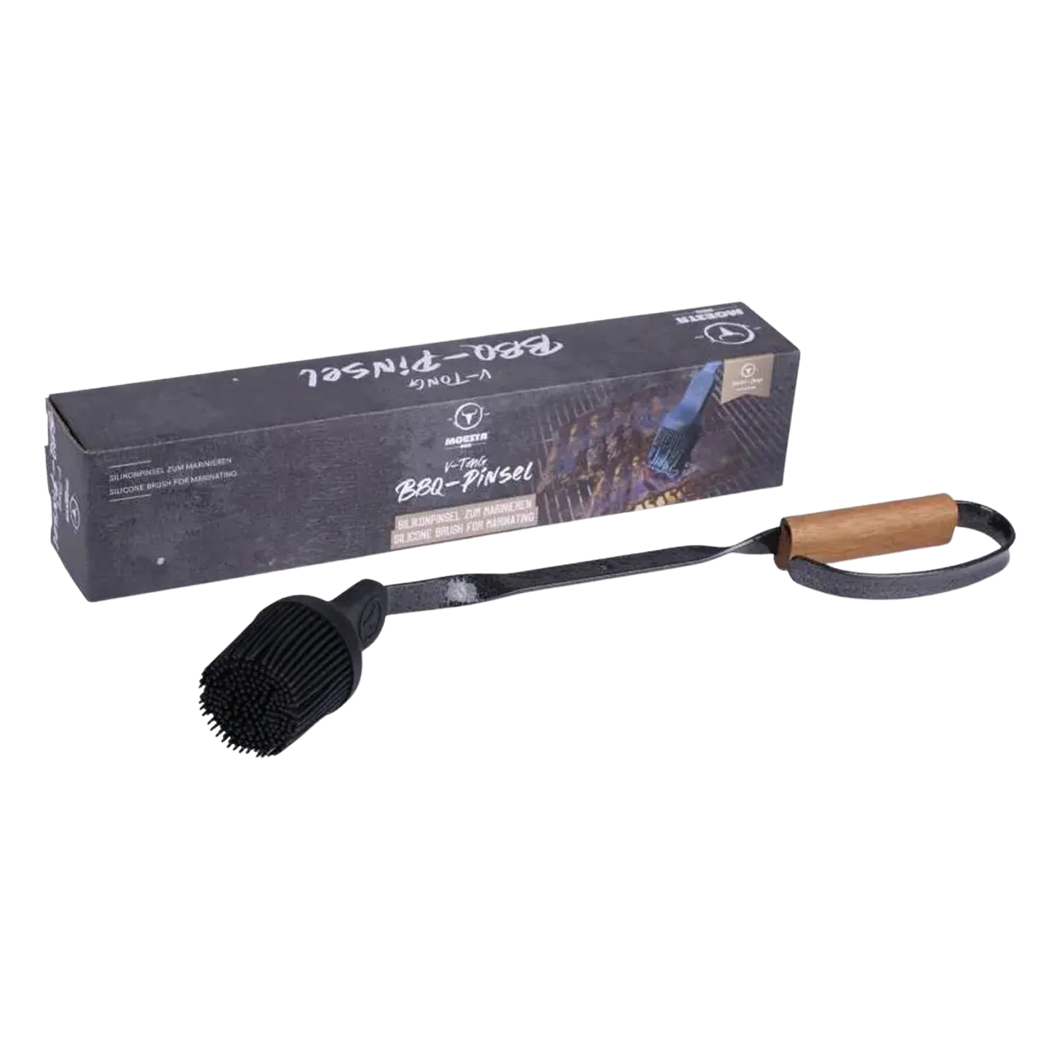 Silikonpinsel Moesta BBQ V-Tong BBQ-Pinsel