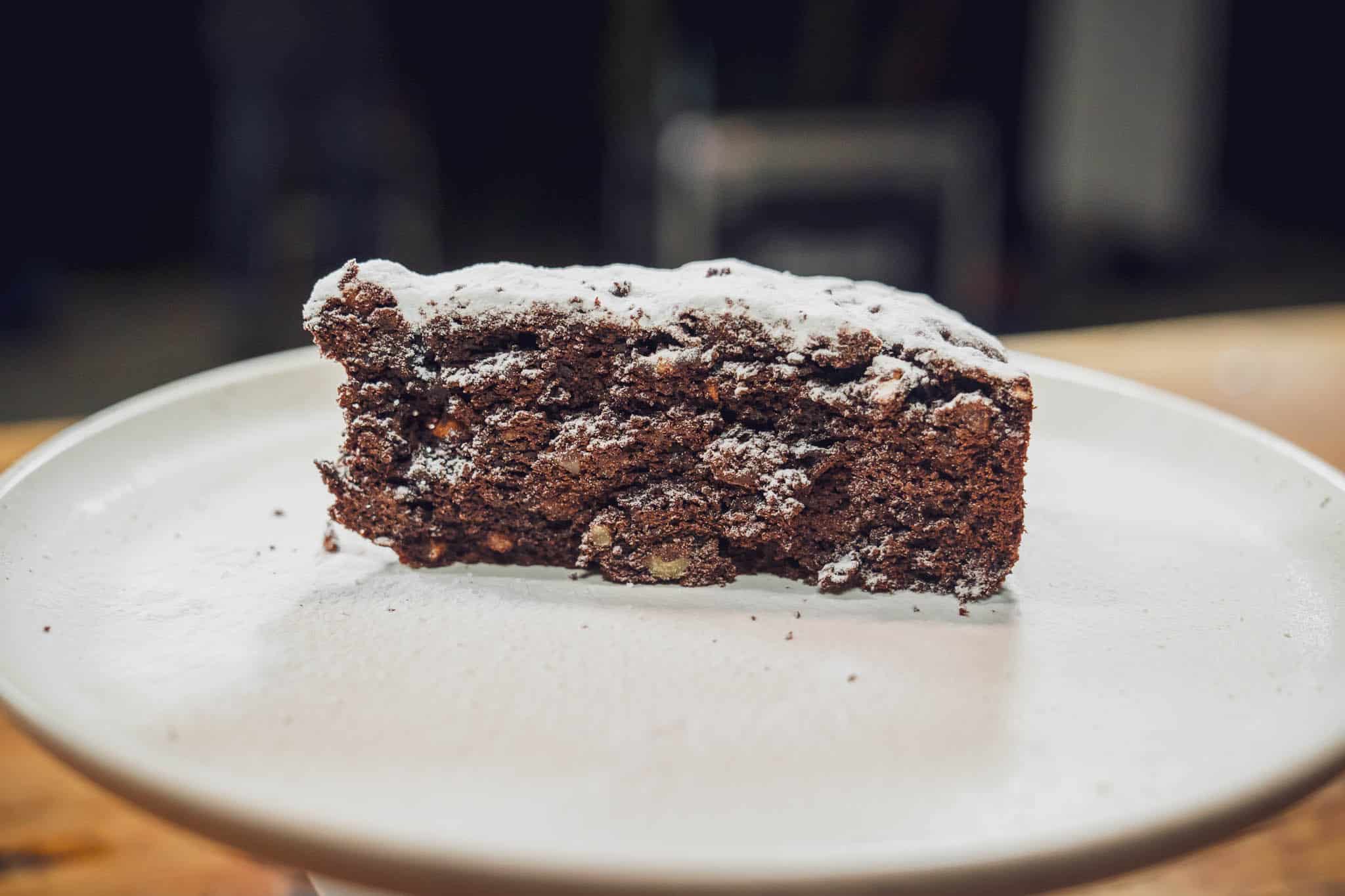 Ein leckeres Stück Schokokuchen