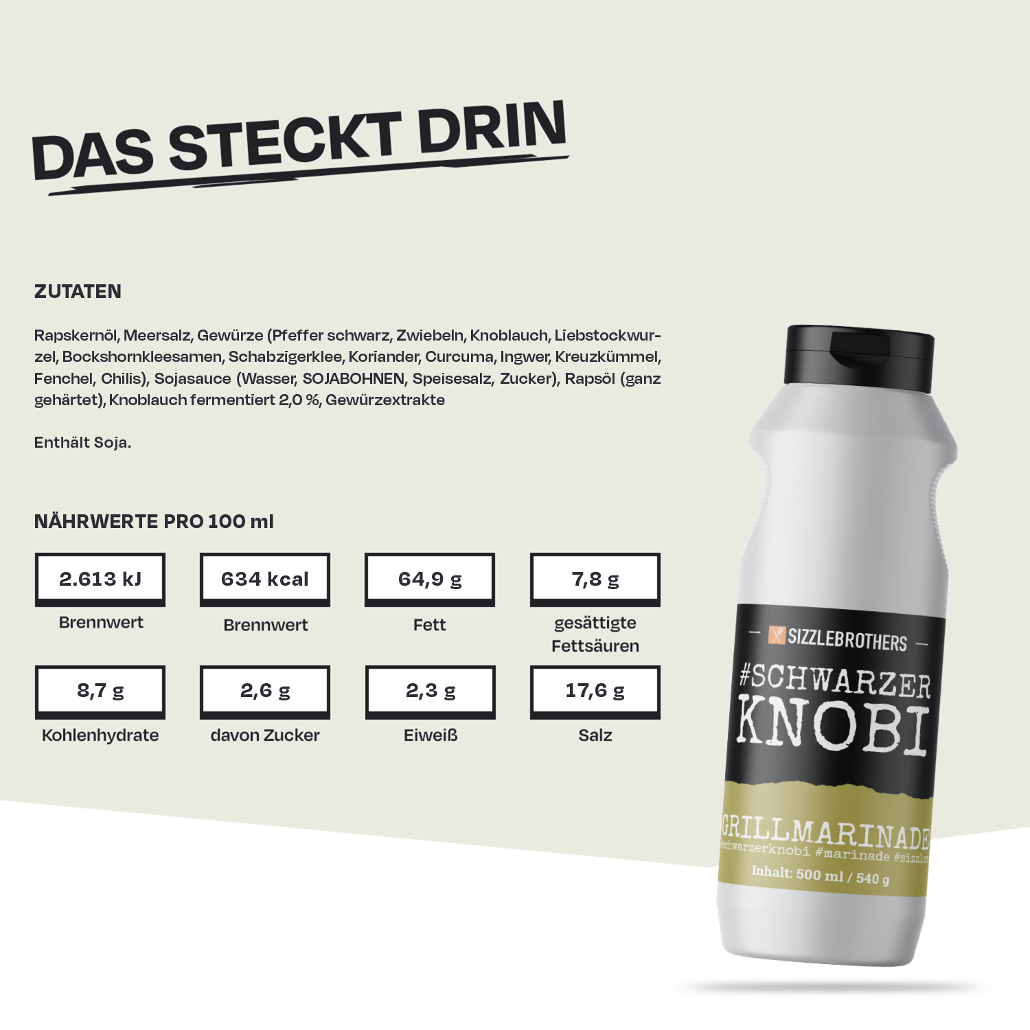 #SchwarzerKnobi - Grillmarinade