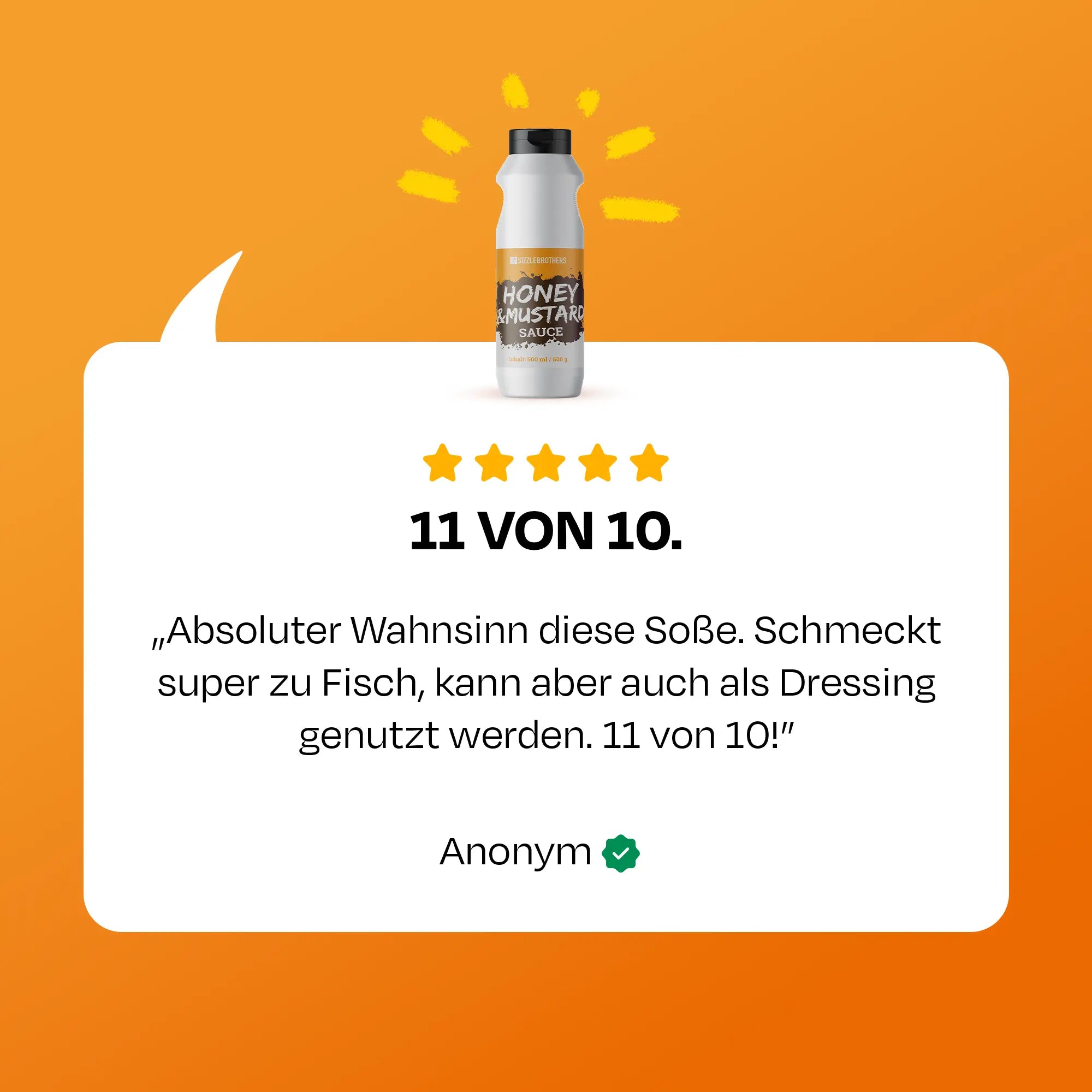 Bewertung mit fünf Sternen: Absoluter Wahnsinn, super zu Fisch, auch als Dressing.