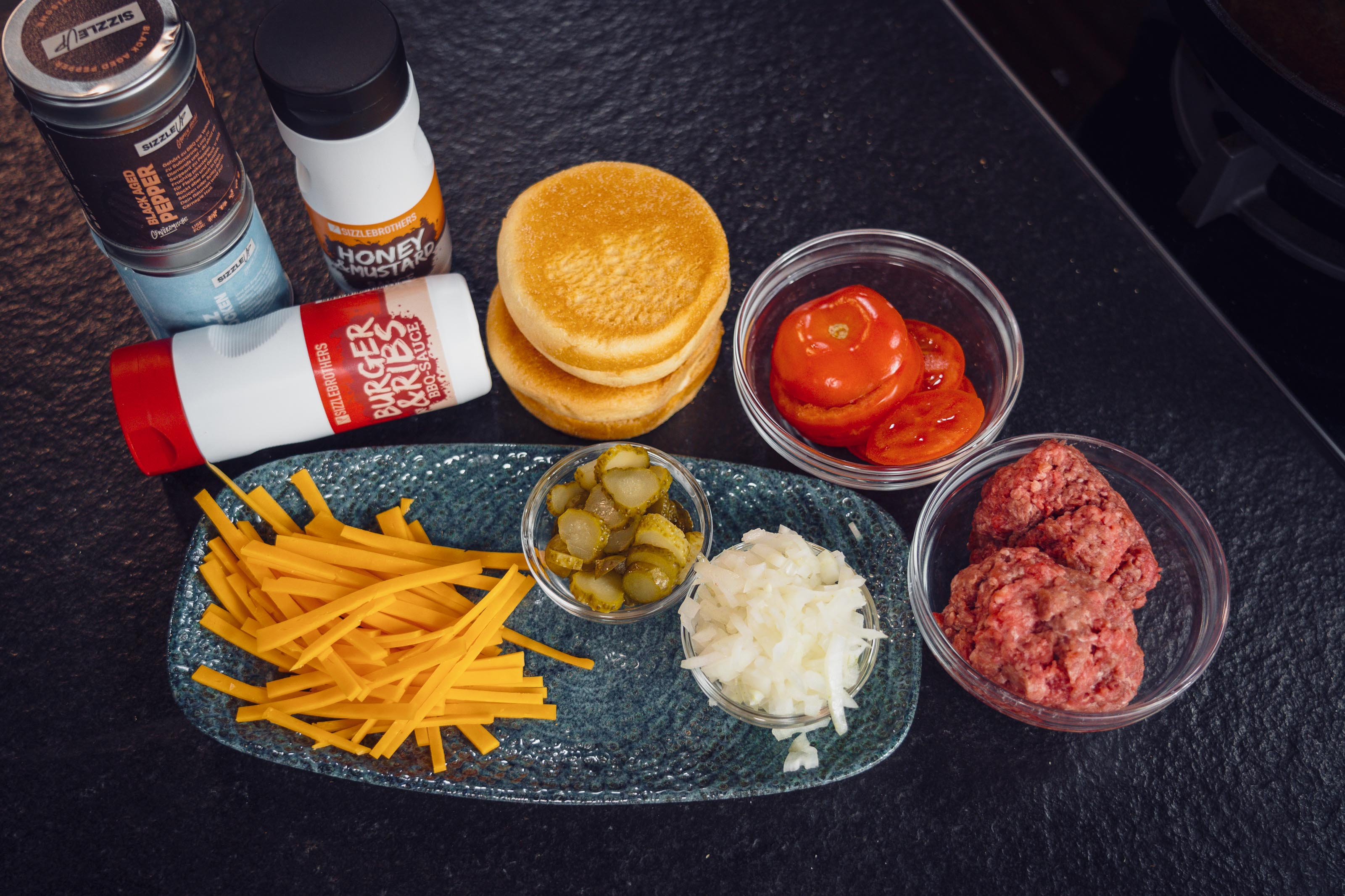 Smashed Burger Rezept Zutaten