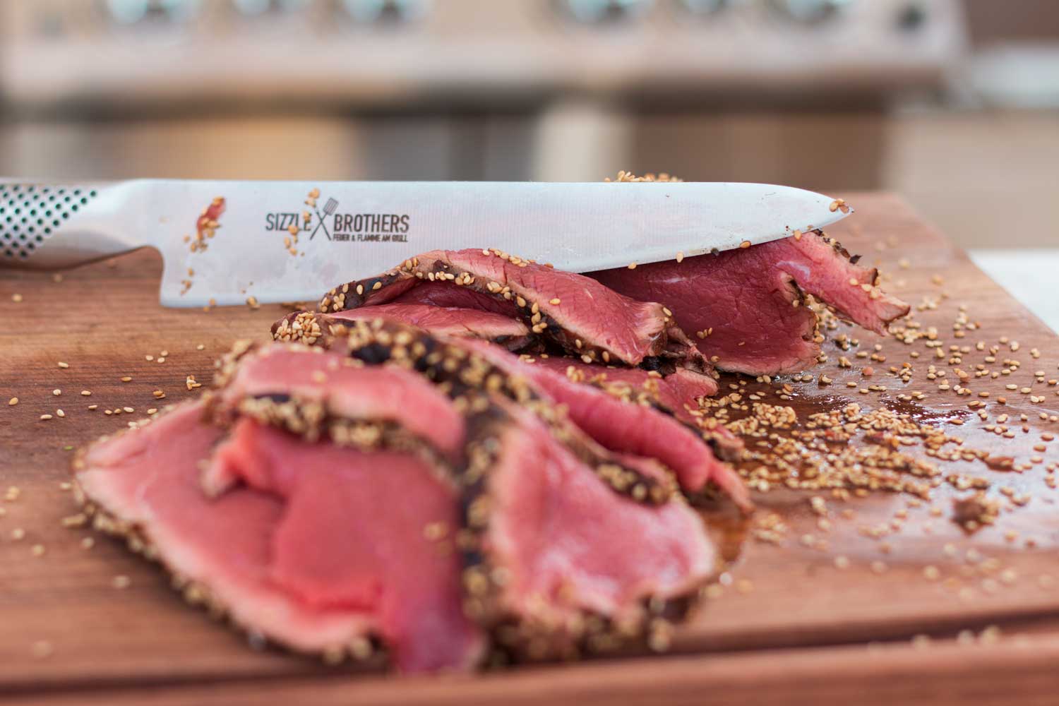 Dünn aufgeschnittenes Rinderfilet