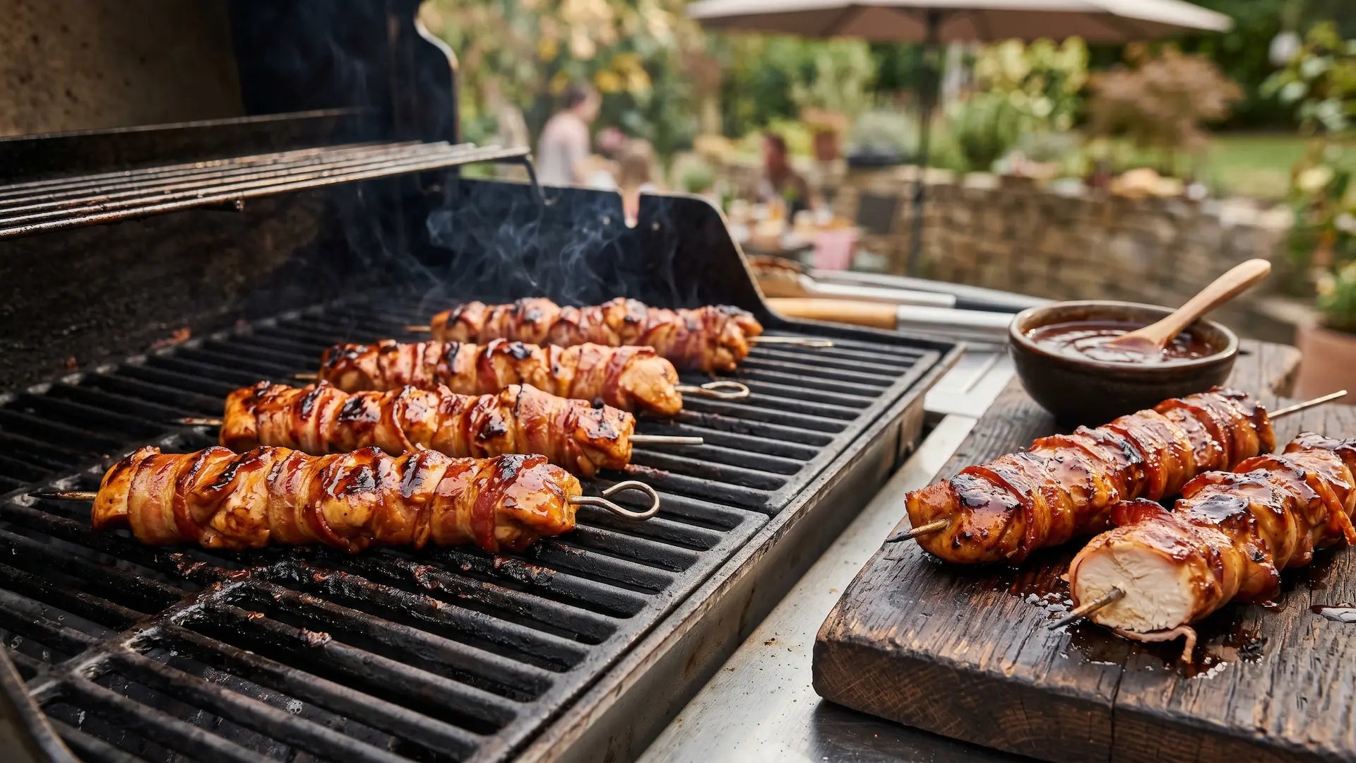 Hähnchen Bacon Grillfackeln