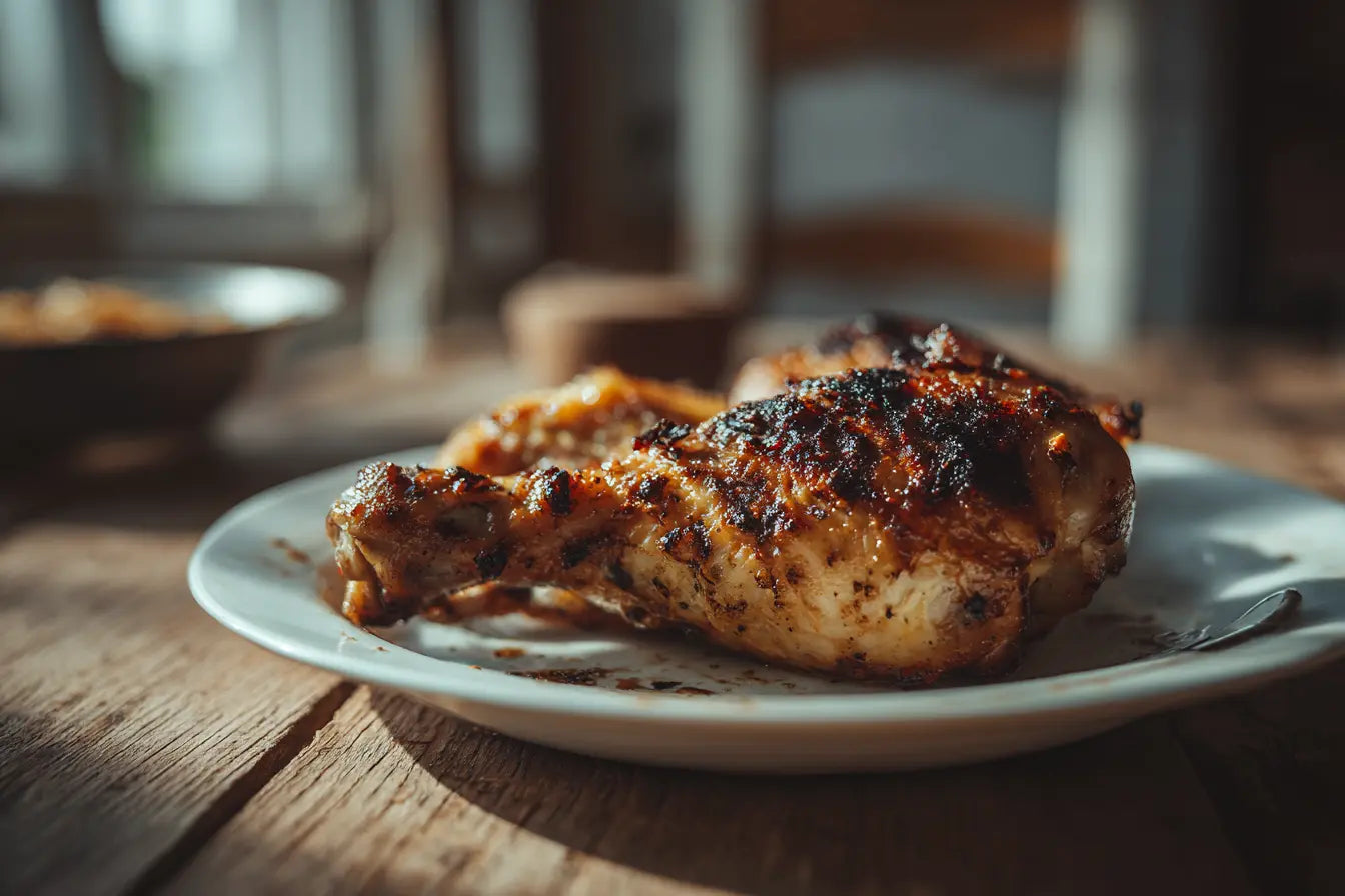 Hähnchenschenkel aus der Heißluftfritteuse