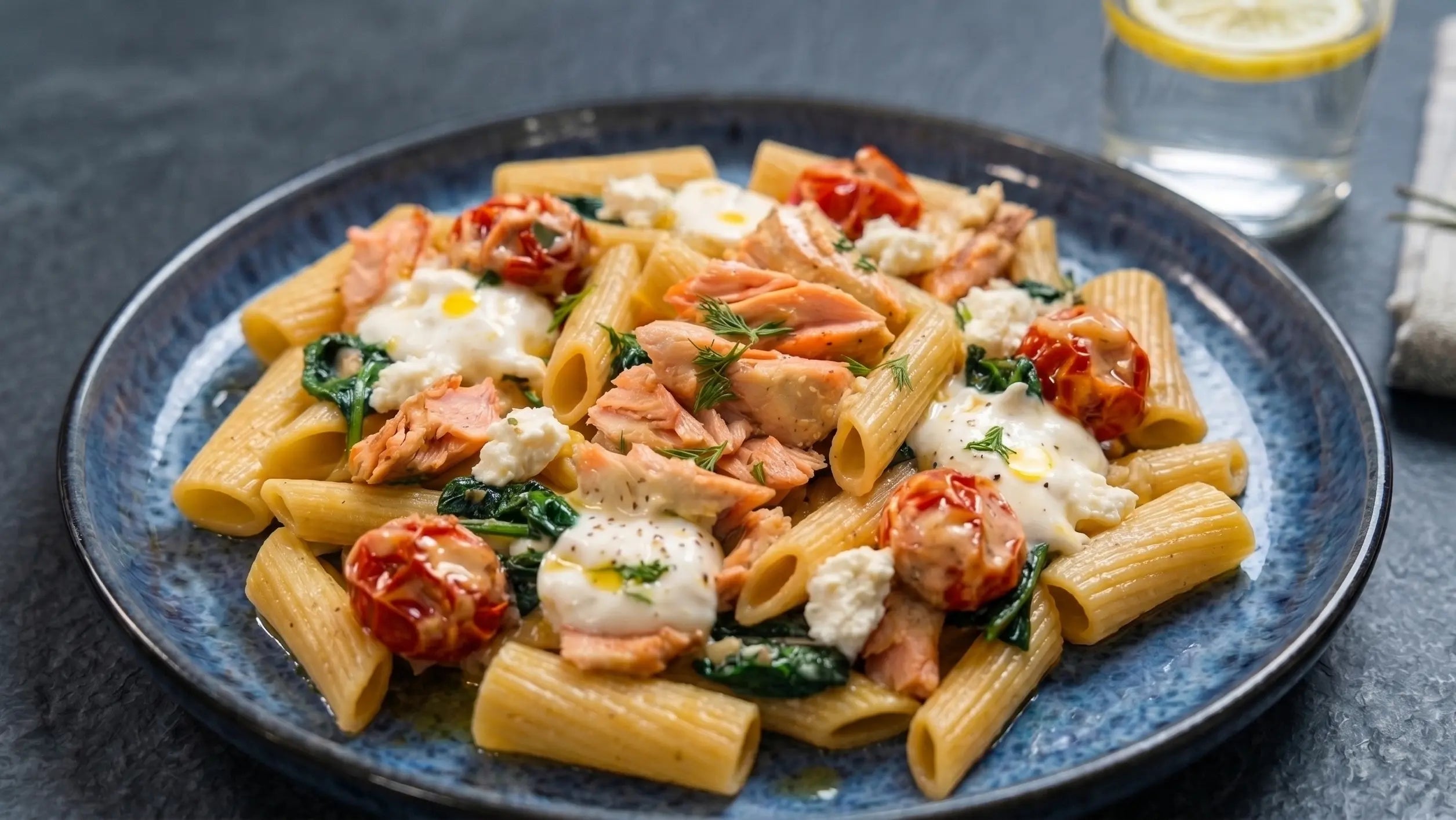 One-Pot Trüffel Pasta mit Lachs