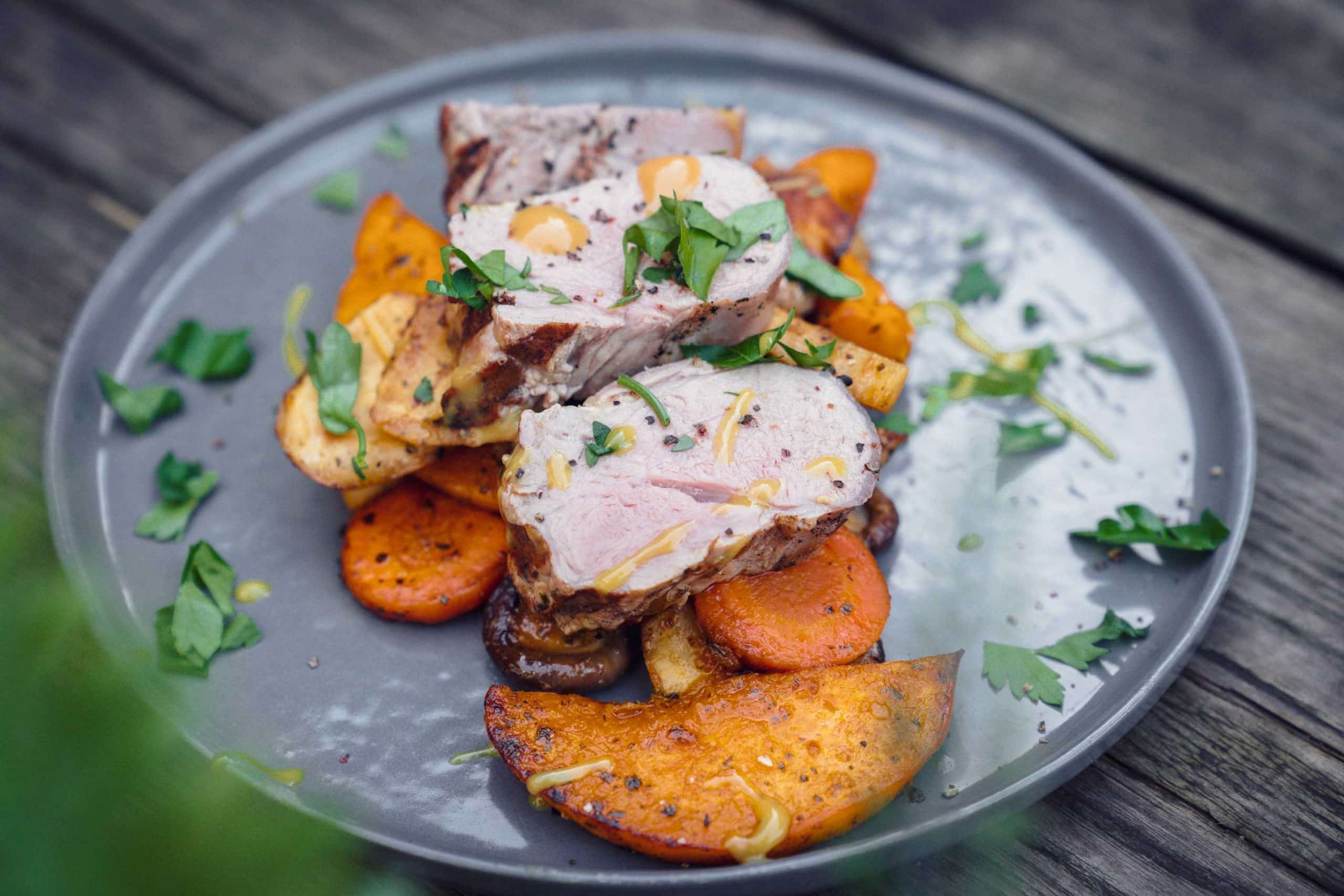 Schweinefilet mit Grillgemüse
