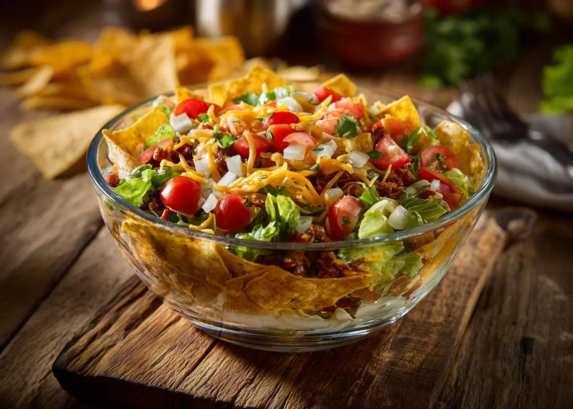 Taco Salat – Mexikanischer Schichtsalat