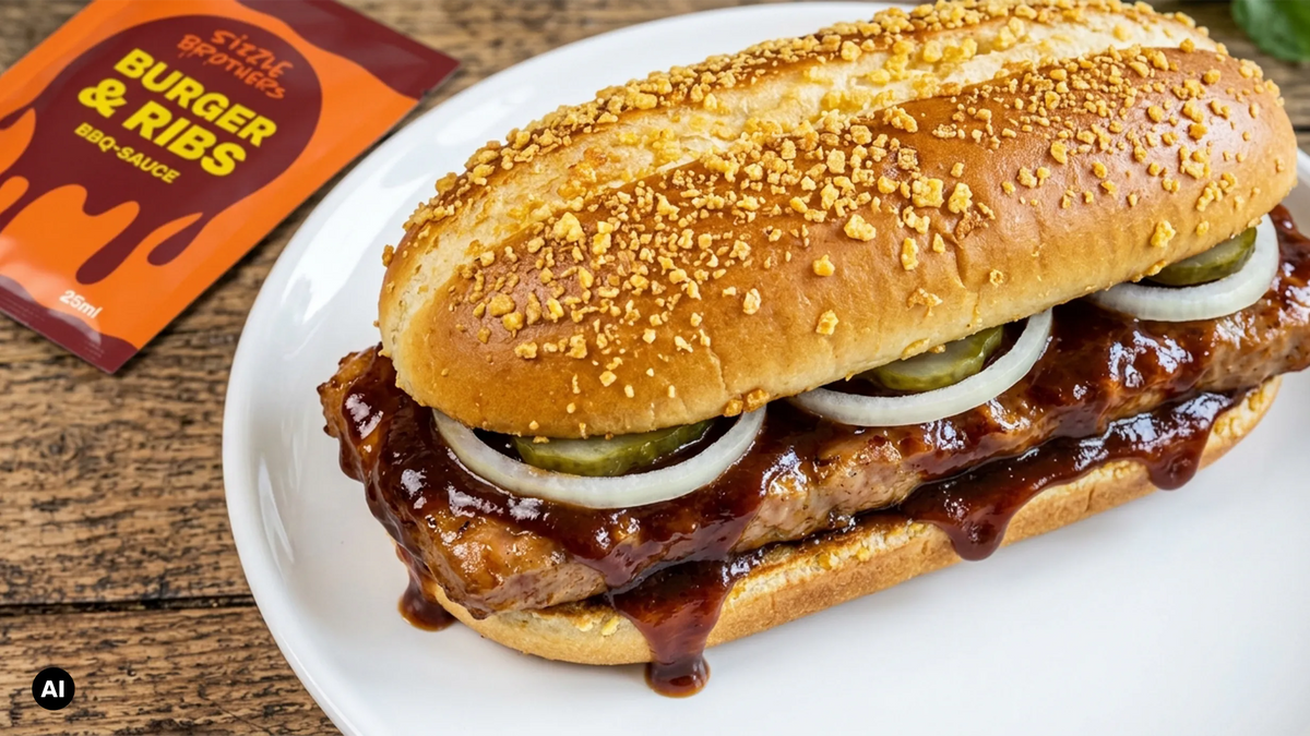 Sizzle-Rib-Barbecue Burger