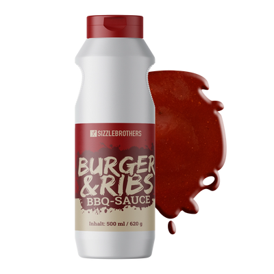 SizzleBrothers Burger & Ribs BBQ-Sauce 500ml