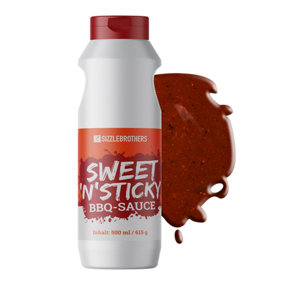 Sweet 'n' Sticky BBQ-Sauce SizzleBrothers 500 ml
