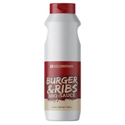 SizzleBrothers Burger & Ribs BBQ-Sauce 1000 ml