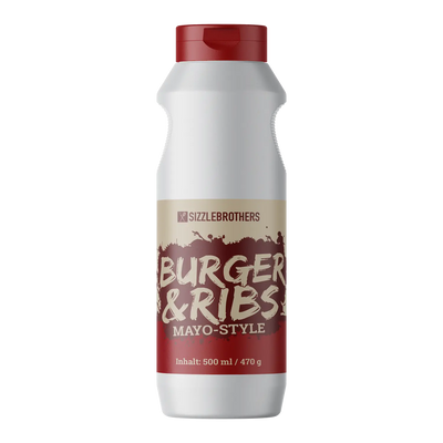 Burger &amp; Ribs Sauce Mayo-Style SizzleBrothers 500 ml