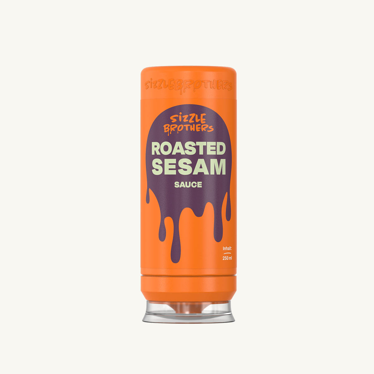 SizzleBrothers Roasted Sesam Sauce 250 ml in orangener Flasche