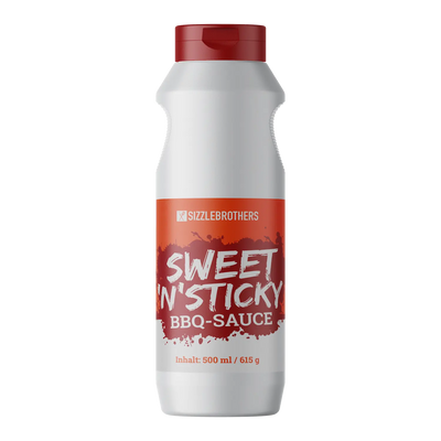 Sweet 'n' Sticky BBQ-Sauce SizzleBrothers 500 ml