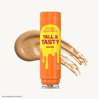 Tall & Tasty Burger Sauce von SizzleBrothers, 500 ml Flasche rauchige Burgersauce