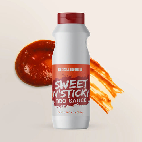 Sweet 'n' Sticky BBQ-Sauce 500 ml SizzleBrothers 