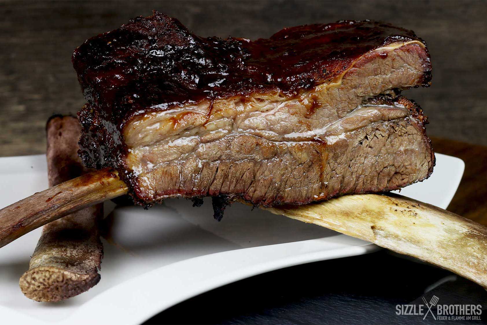 Beef Ribs Vom Smoker Gesmokte Beef Ribs Knallen