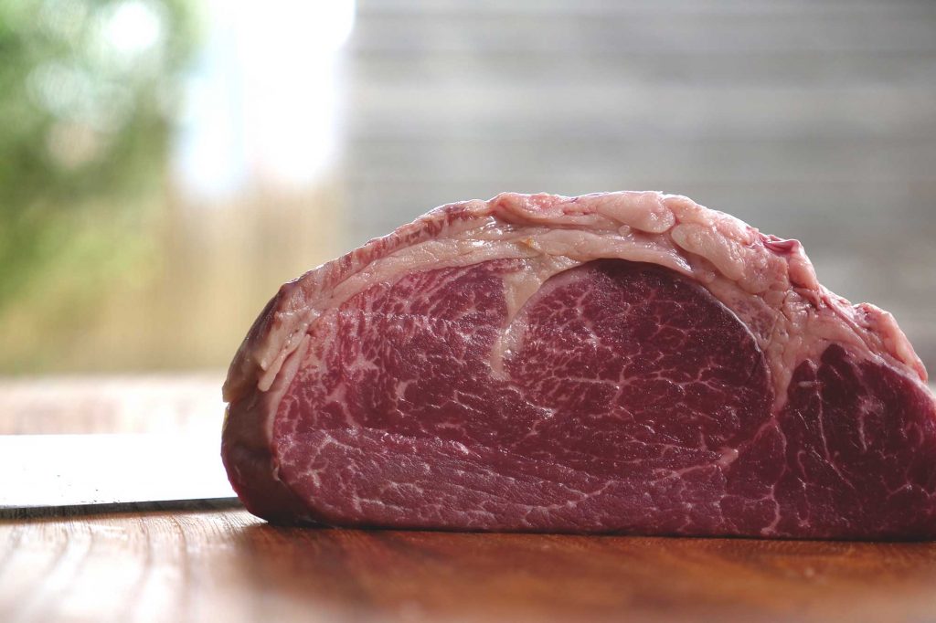 Kobe Beef grillen - die feine Marmorierung ist der Wahnsinn