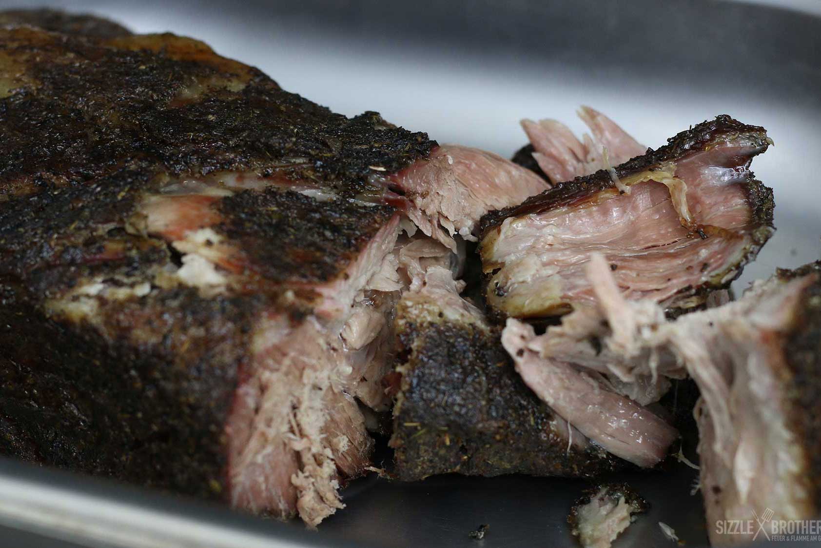 Pulled Pork vom Wildschwein – Texas Methode auf dem Gasgrill